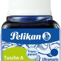 Pelikan Tinta China 523 10ml N.9 - 10ml - Resistente al Agua - Ideal para Dibujo y Caligrafia - Color Azul Ultramar