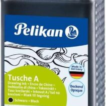 Pelikan Tinta China 523 - 1 Litro - Ideal para Dibujo y Caligrafia - Resistente al Agua - Secado Rapido - Color Negro