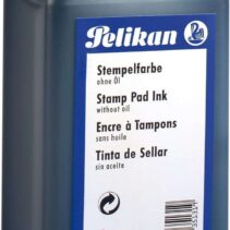 Pelikan Botella de Tinta para Tampones 1L - Sin Aceite - Secado Rapido - Resistente al Agua - Color Negro