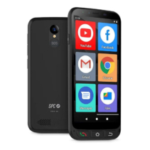 SPC Zeus 4G Pro Smartphone 5.5" - Especial para Personas Mayores - Boton SOS - Capacidad 64GB - 4GB de RAM - Color Negro