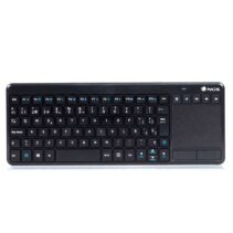 NGS Teclado Inalambrico con Touchpad con Teclas Multimedia de 2.4ghz - QWERTY Portugues - Color Negro