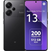 Xiaomi Redmi Note 13 Pro Plus 5G Smartphone Pantalla AMOLED 6.67" - 8GB - 256GB - Camara Principal 200MP - Bateria 5000mAh - Admite Carga de 120W - Color Negro