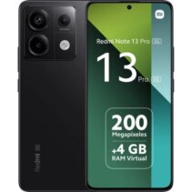 Xiaomi Redmi Note 13 Pro 5G Smartphone Pantalla AMOLED 6.67" FHD+ - 8GB - 128GB - Camara Cuadruple 200MP - Bateria 5100mAh - Carga Rapida 67W - Color Negro