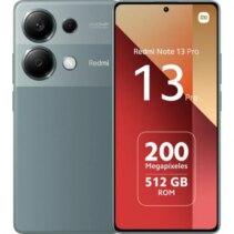 Xiaomi Redmi Note 13 Pro Smartphone Pantalla AMOLED 6.67" - 12GB - 512GB - Camara Principal 200MP - Bateria 5100mAh - Admite Carga de 67W - Color Verde