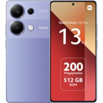 Xiaomi Redmi Note 13 Pro Smartphone Pantalla AMOLED 6.67" - 12GB - 512GB - Camara Principal 200MP - Bateria 5100mAh - Admite Carga de 67W - Color Morado