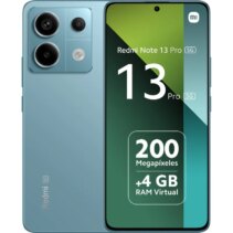 Xiaomi Redmi Note 13 Pro 5G Smartphone Pantalla AMOLED 6.67" - 8GB - 256GB - Camara Principal 200MP - Bateria 5100mAh - Admite Carga de 67W - Color Azul