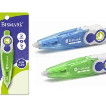 Bismark Cinta Correctora 5mmx6m - Sistema Retro que Oculta el Extremo - Perfecta Adherencia al Papel - Presentacion en Blister Individual - Colores Surtidos Aleatorios