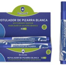 Bismark Rotulador Pizarra Tinta a Base de Alcohol - Punta Media de Fibra Acrilica - Punta Redonda - Color Azul