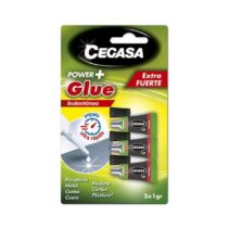 Cegasa Power Glue Pack de 3 Pegamentos Instantaneos 1gr - Color Transparente