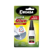 Cegasa Power Glue Pegamento Instantaneo 10gr - Alta Resistencia - Secado Rapido - Facil Aplicacion - Color Transparente