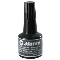 Horse Bote de Tinta para Tampon 30ml - Sin Aceite - Color Negro