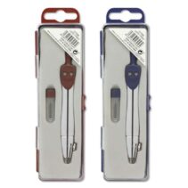 Bismark Basic Compas Escolar Metalico - Incluye Tubo de Minas - Presentado en Estuche de Plastico - Colores Surtidos