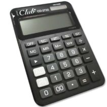 Ingraf CD-2720-12 Calculadora de 12 Digitos - 4 Teclas de Memoria - Tecla de Doble Cero - Calculo de Porcentaje - Tecla de Suma Extragrande - Tecla de Margen de Costes - Alimentacion Solar y a Pilas - Color Negro