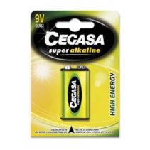 Cegasa Super Alkaline Pack de 1 Pila 6LR61 9V - Alta Tecnologia - Fiabilidad - Elevado Rendimiento - Maximas Prestaciones