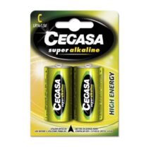 Cegasa Super Alcaline LR14 Pack 2 Pilas LR14 C 1.5V - Alta Tecnologia - Fiabilidad - Elevado Rendimiento - Maximas Prestaciones