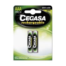 Cegasa HR03 Pack de 2 Pilas Recargables AAA - Tecnologia Rtu - Mantiene 85% de Energia Tras un Año