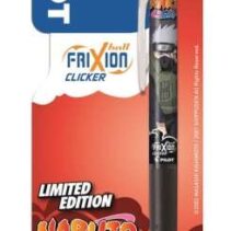 Pilot Frixion Clicker Naruto Shippuden Boligrafo de Gel Retractil Borrable - Punta de Bola 0.7mm - Trazo 0.4mm - Grip de Agarre - Color Negro