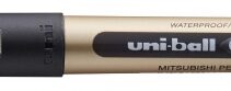 Uni-ball UB-150-10 Eye Broad Boligrafo de Tinta Liquida - Punta de Bola 1mm - Tinta Resistente al Agua y Luz - Sistema de Control de Tinta - Color Negro