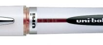 Uni-ball Vision Elite UB-200 Rollerball de Tinta Liquida - Punta de Bola 0.8mm - Sistema Antifugas para Viajes - Color Rojo