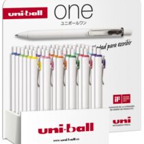 Uni-ball ONE UMN-S-07 Expositor de 36 Boligrafos de Tinta - Punta de Bola 0.7mm - Escritura Ultra Fluida - Agarre Suave y Comodo - Color Surtido