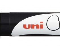 Uni-ball PWE-3MS Marcador de Tiza Liquida - Punta Conica 0.7mm - Borrado en Humedo - Resistente a la Lluvia - Color Negro