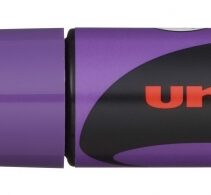 Uni-ball PWE-8K Marcador de Tiza Liquida - Punta Biselada 8mm - Borrado en Humedo - Resistente a la Lluvia - Color Violeta