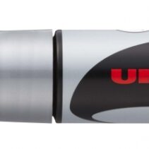 Uni-ball PWE-8K Marcador de Tiza Liquida - Punta Biselada 8mm - Borrado en Humedo - Resistente a la Lluvia - Color Plata