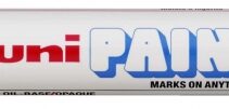 Uni-ball PX-20 Paint Marker - Marcador de Pintura - Punta Acrilica de Bala 2.2-2.8mm - Permanente en Todas las Superficies - Resistente a Luz y Agua - Color Negro