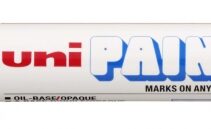 Uni-ball PX-20 Paint Marker - Marcador de Pintura - Punta Acrilica de Bala 2.2-2.8mm - Permanente en Todas las Superficies - Resistente a Luz y Agua - Color Gris