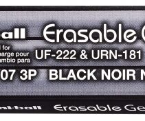 Uni-ball UF-220 Pack de 3 Recambios de Gel Borrable URR-100-07 - Punta 0.7mm - Color Negro