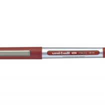 Uni-ball Eye Micro UB-150 Boligrafo de Tinta Liquida - Punta de Bola 0.5mm - Tinta Resistente al Agua y Luz - Sistema de Control de Tinta - Ventana de Nivel de Tinta - Color Rojo