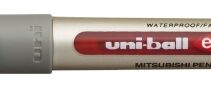 Uni-ball Eye Fine UB-157 Boligrafo de Tinta Liquida - Punta de Bola 0.7mm - Tinta Resistente al Agua y Luz - Sistema de Control de Tinta - Color Rojo