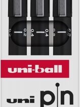 Uni-ball Uni Pin Pack de 3 Rotuladores Calibrados 0.2