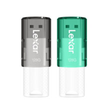 Lexar JumpDrive S60 Pack de 2 Unidades Flash USB 128GB - Compacta y Portatil - Interfaz USB 2.0 - Construccion Duradera - Color Blanco