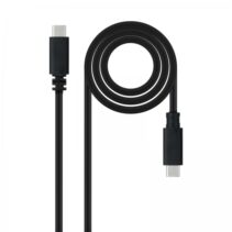 Nanocable Cable USB 2.0 3A - Tipo USB-C/M-USB-C/M - 1.5m - Color Negro