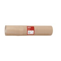 Apli Bobina de Papel Kraft - Ideal para Dispensadores - Perfecto para Envolver Productos - Uso en Fabricas y Almacenes - Color Marron