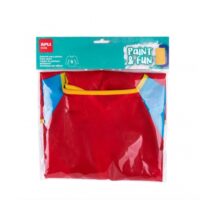 Apli Delantal/Bata para Pintura - Talla S - Bolsillo para Herramientas - Cierre Velcro Posterior - Ideal para Niños Menores de 3 Años