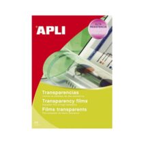 Apli Pack de 100 Transparencias de PVC A4 120 µm - Alta calidad de reproduccion - Gran claridad - Secado rapido - Alta Resistencia y Termo estabilidad