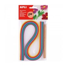 Apli Kit de Quilling - Incluye Herramienta y 120 Tiras de Papel - Ideal para Decoraciones y Manualidades Originales - Perfecto para Tarjetas