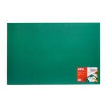 Apli Tabla de Corte PVC A1 - Antideslizante - Auto Cicatrizante - Cuadricula y Angulos Impresos - Ideal para Manualidades y Escritorio - Color Verde