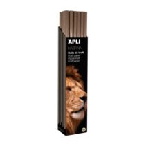 Apli Rollo de Papel Kraft - 70gr - Fibras Naturales - Alta Resistencia - Homogeneidad de Color - Ideal para Embalajes y Manualidades - Soporta Temperas y Acuarelas - Color Marron