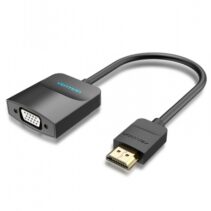 Vention Conversor HDMI Macho a VGA Hembra - 0.15m - Color Negro