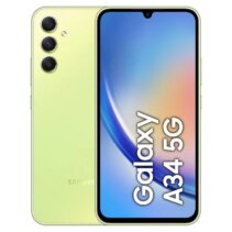 Samsung Galaxy A34 5G Smartphone Pantalla Super AMOLED 6.60" - 6GB - 128GB - Camara 48mp - Bateria 5000mAh - Admite Carga de 25W - Color Verde Lima