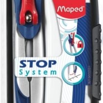 Maped Stop System Compas con Sistema de Bloqueo - Incluye Adaptador y Minas de Repuesto