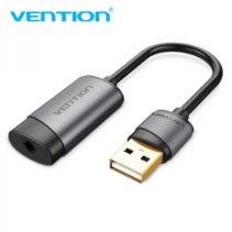 Vention Tarjeta de Sonido USB-A a Jack 3.5 Hembra - Color Gris