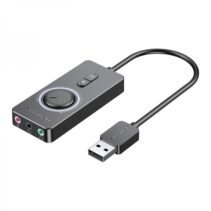 Vention Tarjeta de Sonido USB A a 3x Jack 3.5 Hembra - Color Negro