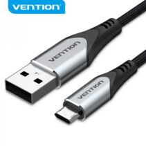 Vention Cable USB 2.0 Macho a MicroUSB Macho - 1.5m - 3A 480Mbps - Color Negro