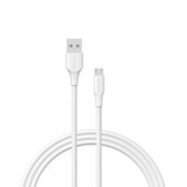 Vention Cable USB 2.0 Macho a MicroUSB Macho - 2m - 3A - 60W - 480Mbps - Color Blanco