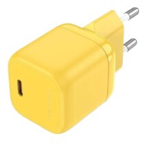 Vention Cargador de Pared GaN USB-C 30W 3A Carga Rapida - Color Amarillo