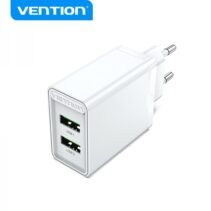 Vention Cargador de Pared 2xUSB-A 3A 18W - Carga rapida - Color Blanco